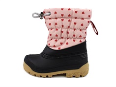 Angulus rose red hearts snow boot